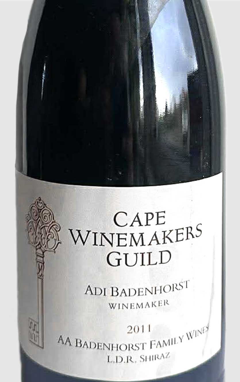 CWG AA Badenhorst Family Wines L.D.R. Shiraz 2011