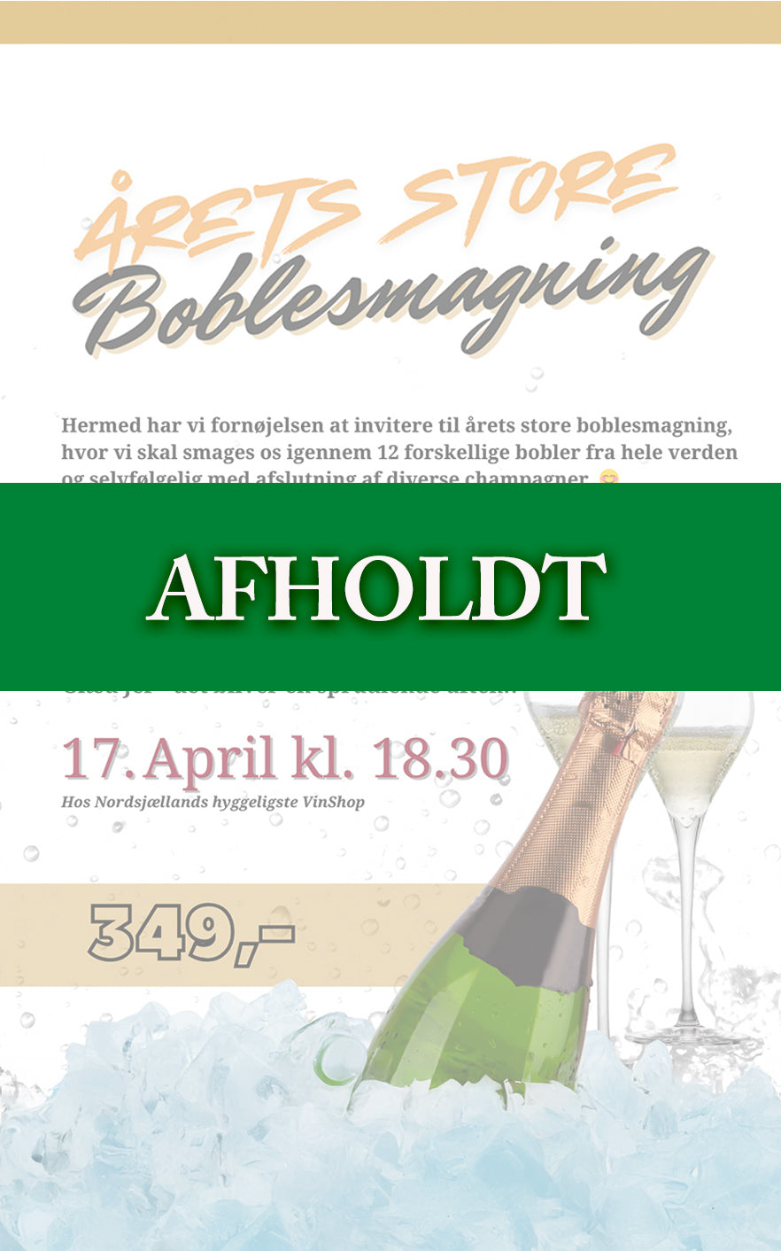 Årets store boblesmagning 17.April 2026 kl.18.30