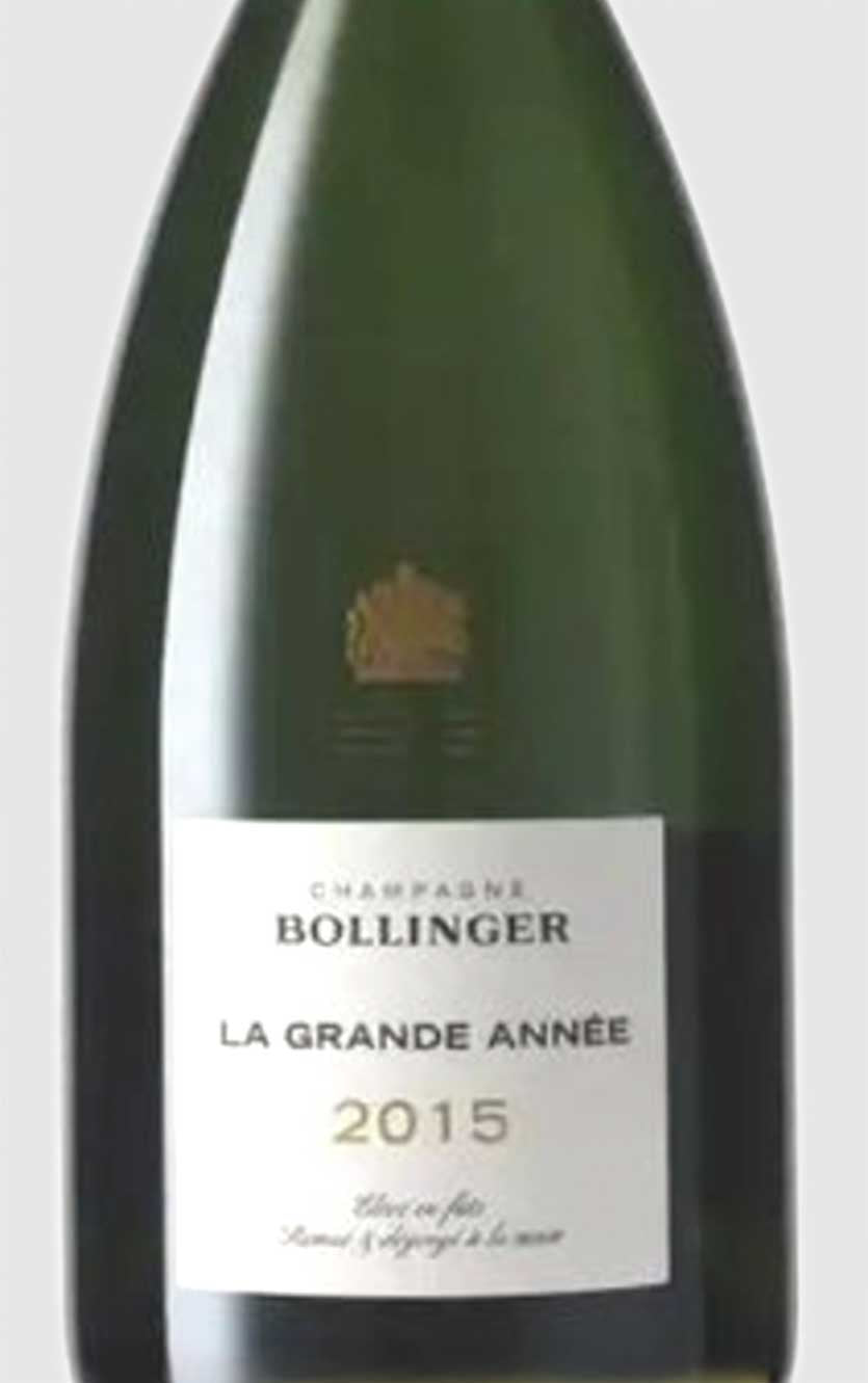 Bollinger Grande Année 2015 i flot trækasse