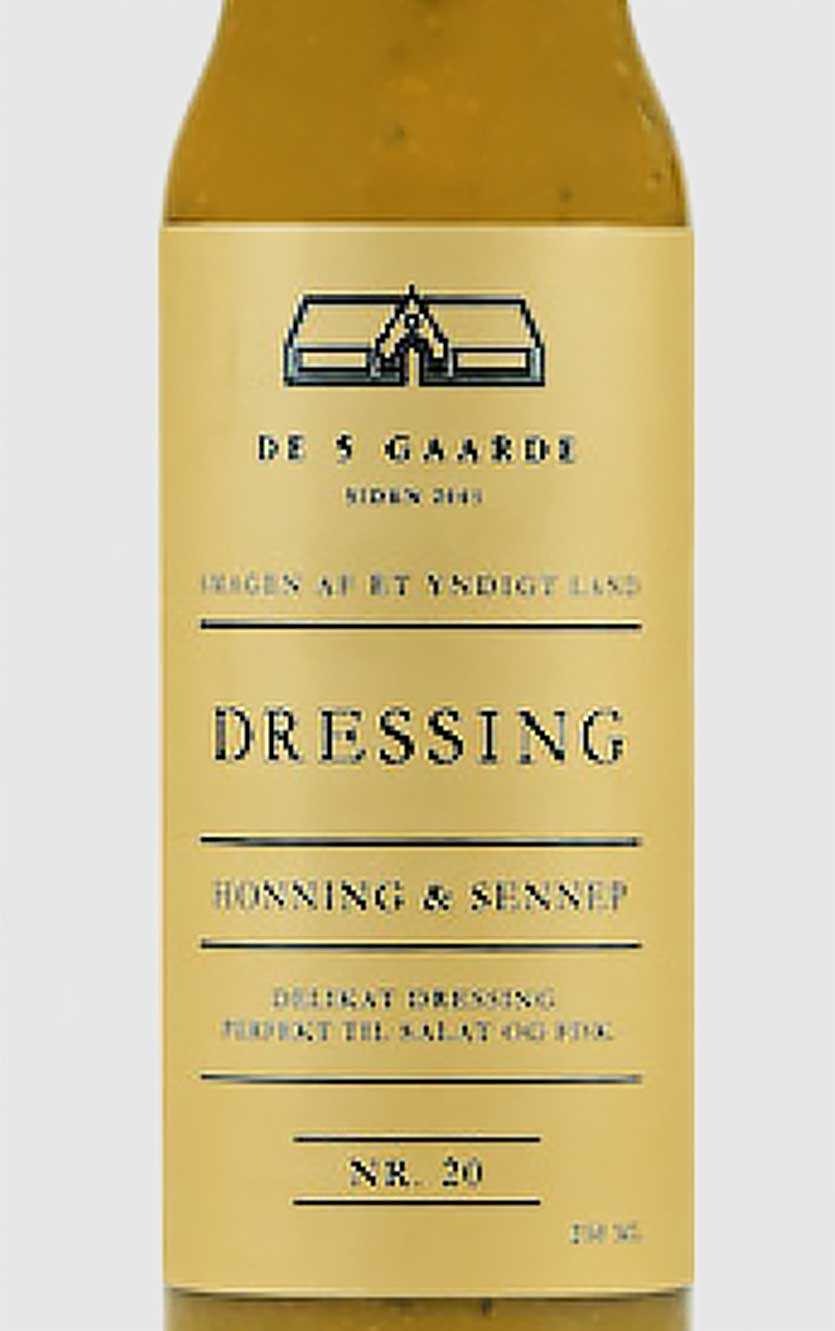 De 5 Gaarde Honning sennep dressing