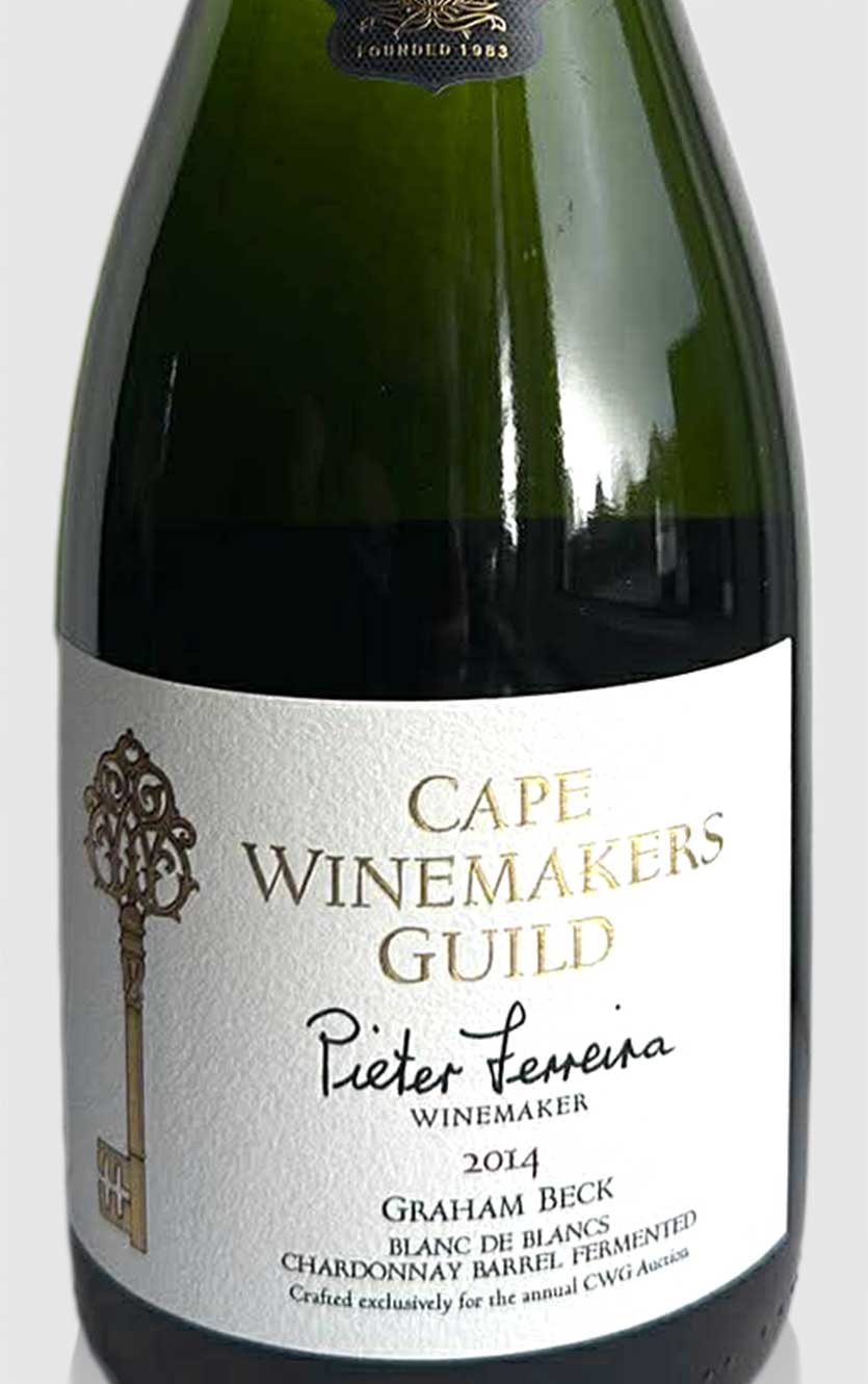 CWG Graham Beck Blanc de Blancs Chardonnay Barrel Fermented 2014