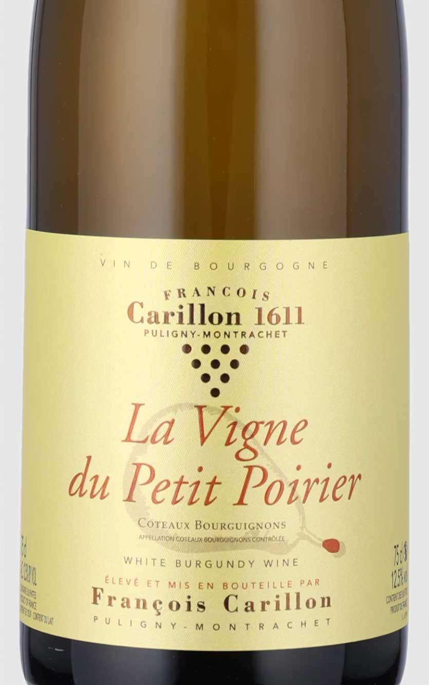 François Carillon Coteaux Bourguignons Blanc La Vigne du Petit Poirier 2022