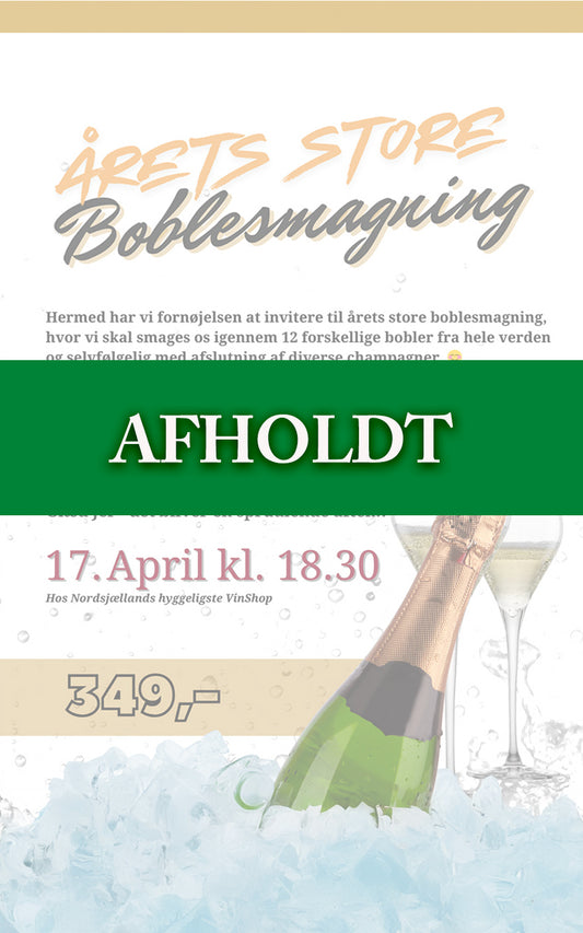 Årets store boblesmagning 17.April 2026 kl.18.30