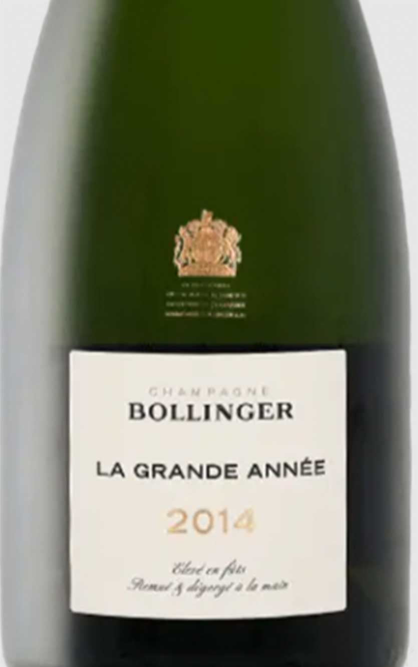 Bollinger Grande Année 2014 in a beautiful wooden box