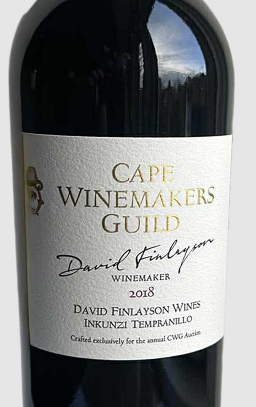 CWG David Finlayson Wines Inkunzi Tempranillo 2018