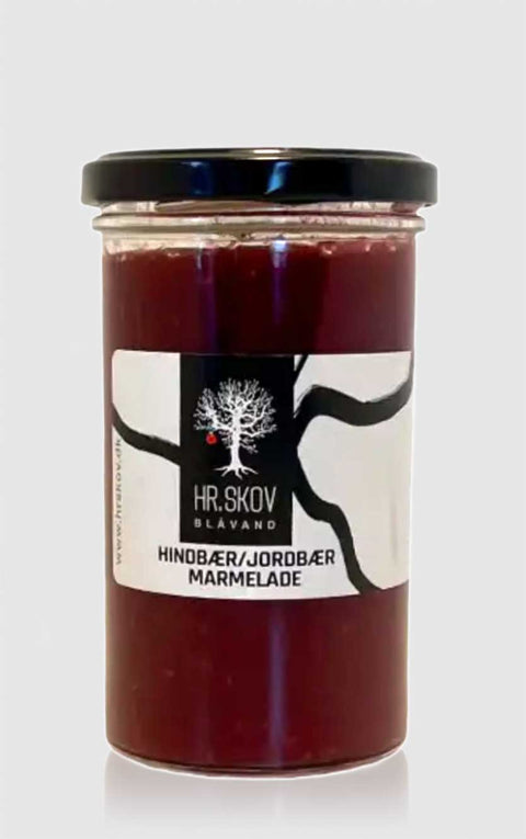 Hr.Skov Hindbær og Jordbær marmelade