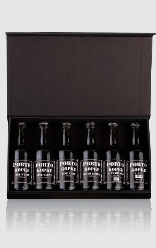 Kopke portvin gavesæt med 6 flasker - 5cl