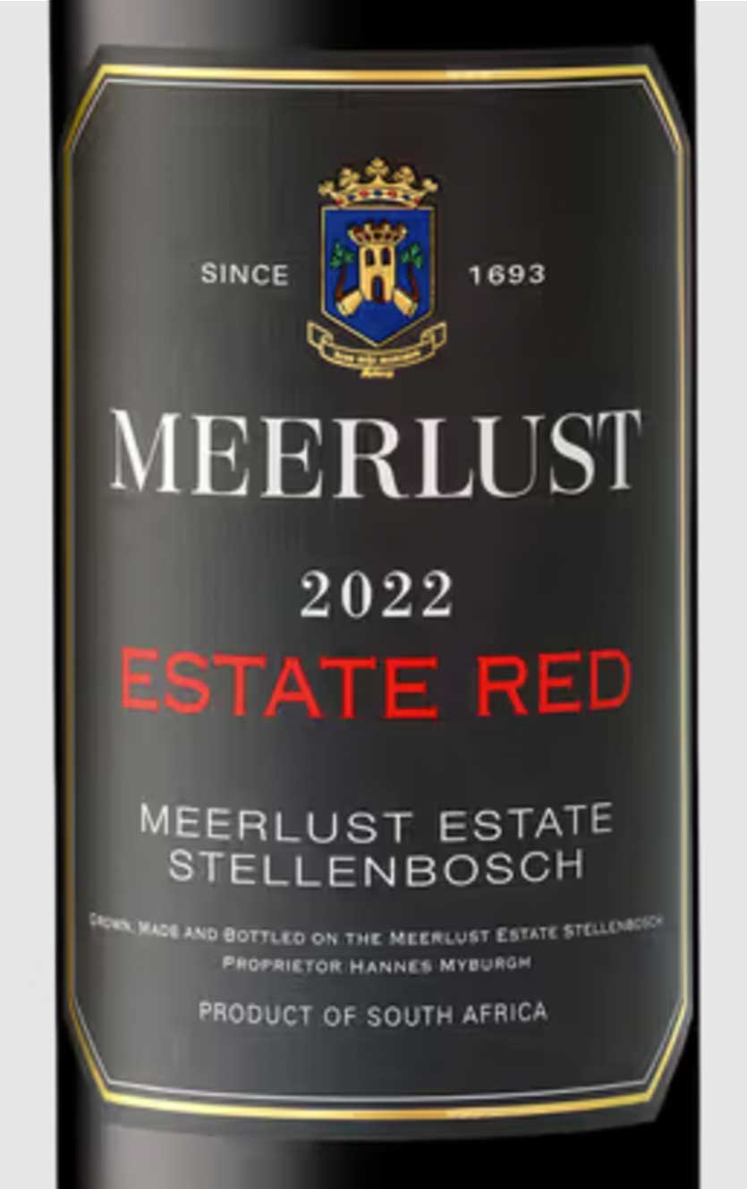 Meerlust Estate Red 2022