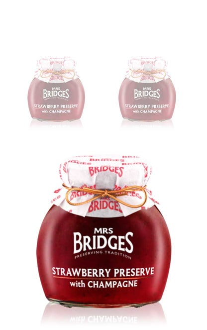 Mrs. Bridges Jordbærsyltetøj med champagne