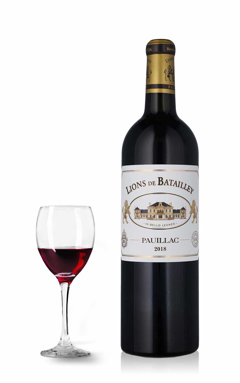 Lions De Batailley Pauillac, 2. vin Ch. Batailley 2018 Trækasse