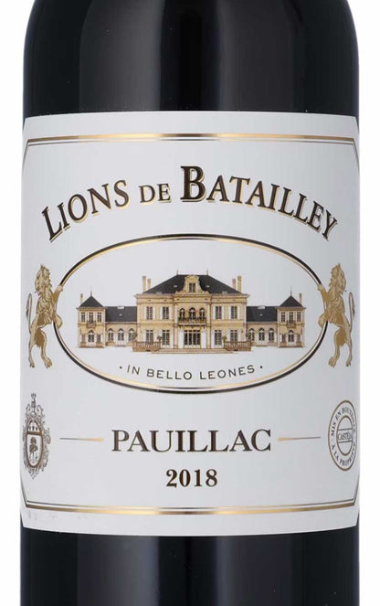 Lions De Batailley Pauillac, 2. vin Ch. Batailley 2018 Trækasse