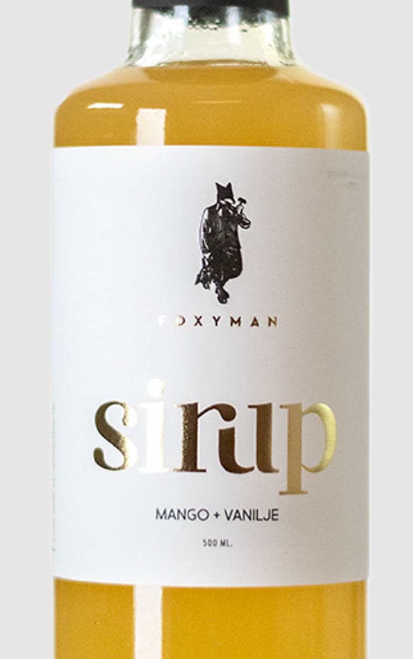 Foxyman Cocktailsirup med Mango + Vanilje 50 cl