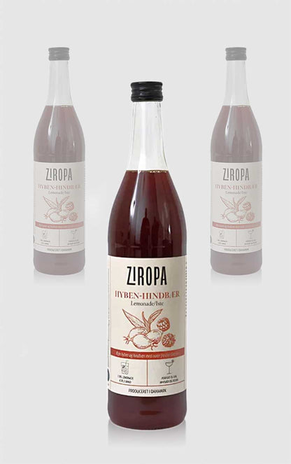 Ziropa Dansk Hyben-Hindbæriste Sirup