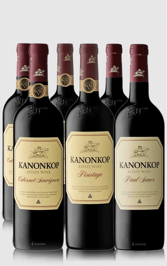 Smagekasse med Kanonkop Signaturvine – 6 Flasker